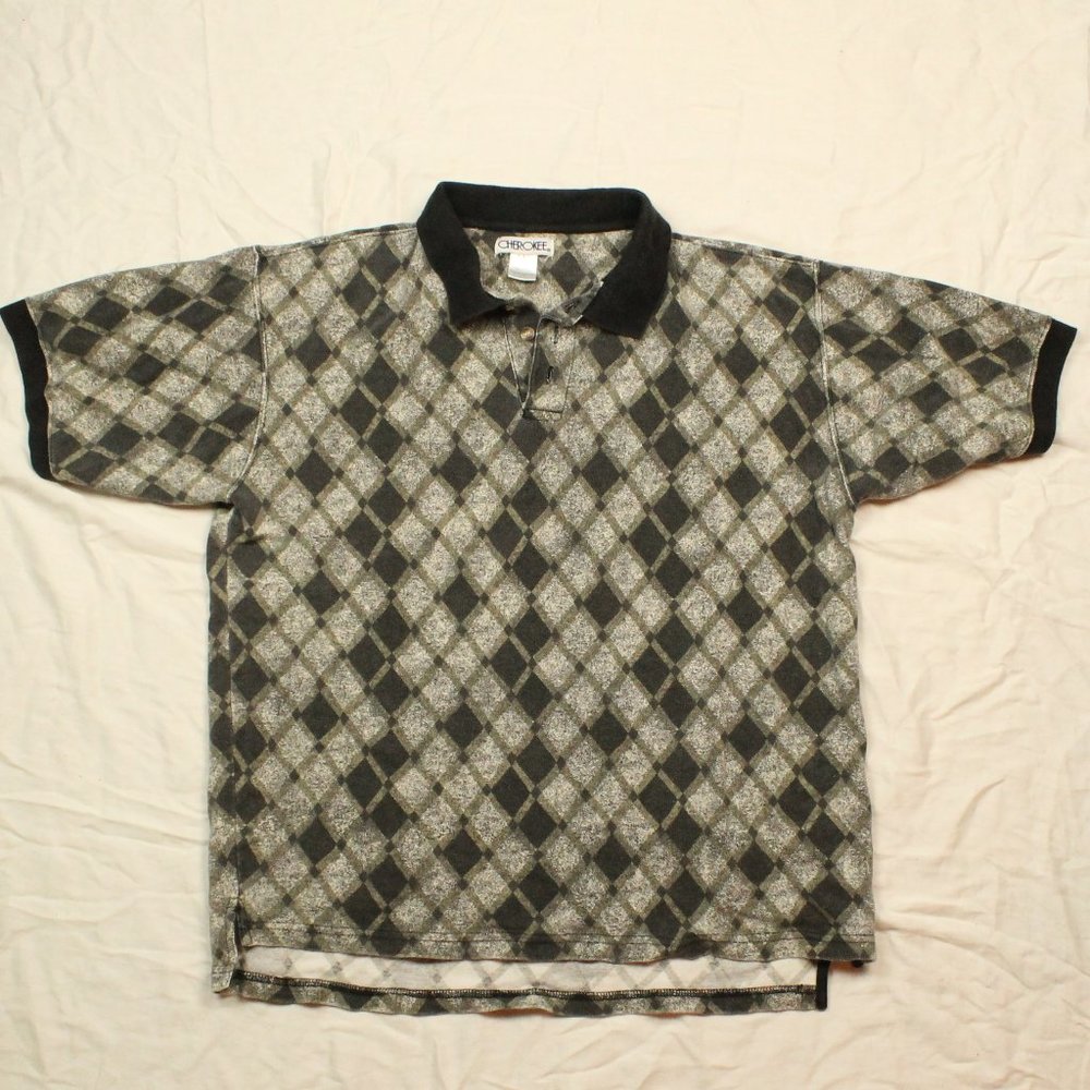 90s Argyle Polo